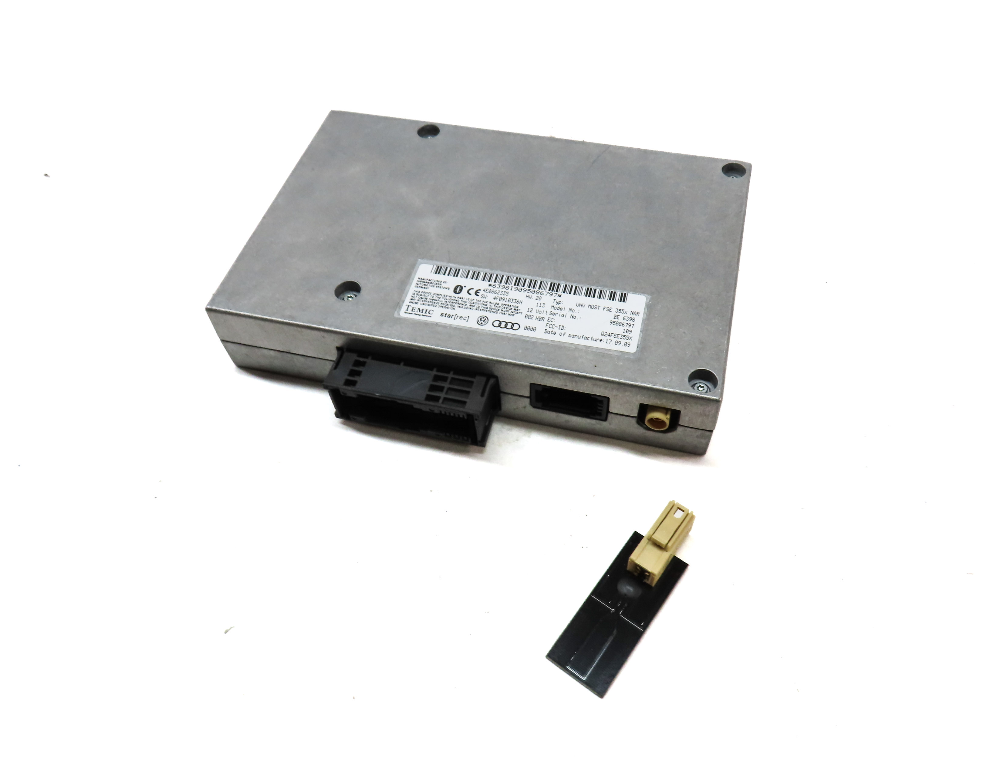 2008 AUDI Q7 (4L) BLUETOOTH TELEMATICS COMMUNICATION CONTROL MODULE — exact item pictured